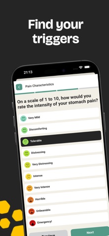 Stomach Ache Tracker Daily Log screenshot