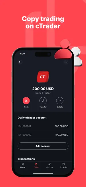 Deriv - Online Trading iPhone screenshot 3