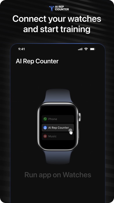 Screenshot 2 of AI RepCounter Workout Tracking App