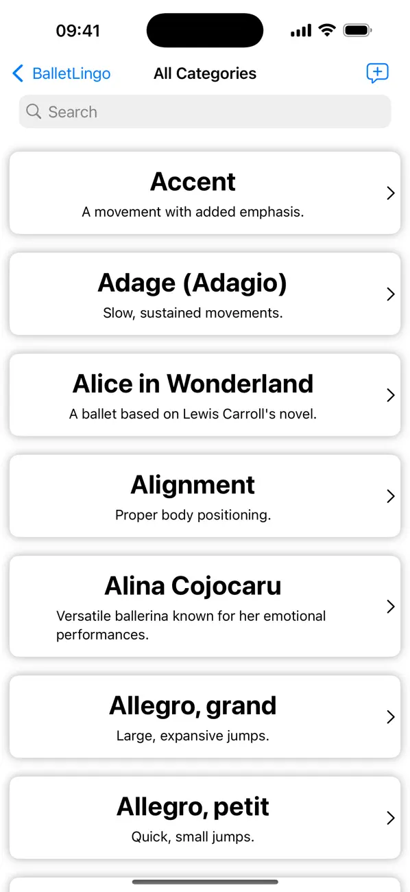#1. BalletLingo (iOS) Podle: Matthew Bryce