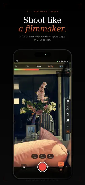 WonderFilm: Cinema Camera screenshot 1