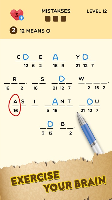 Cryptogram Go Screenshot