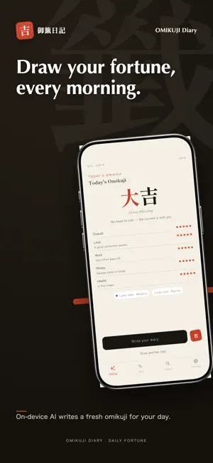 OMIKUJI Diary — Daily Fortune screenshot 1