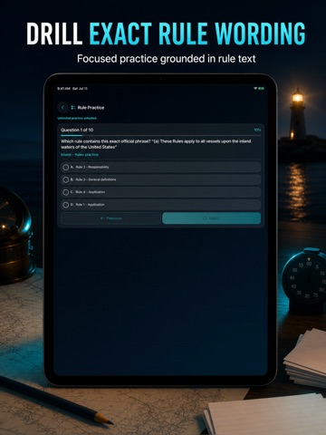 NavRules Pro: USCG Offline iPad screenshot