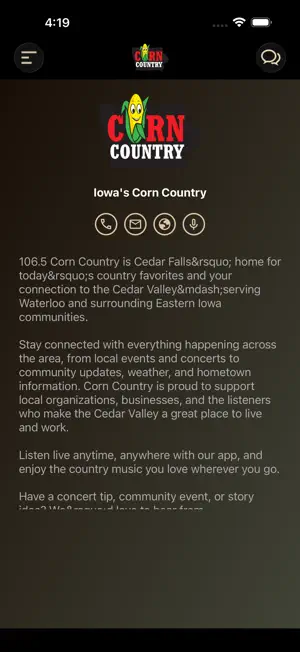 106.5 Corn Country screenshot 3