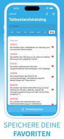 Tatbestandskatalog screenshot