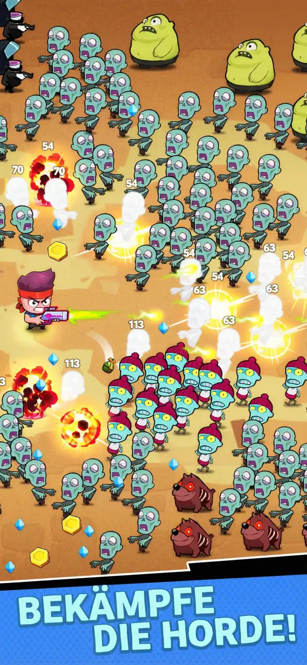 Zombusters iOS Mod IPA screenshot 1 - iOS game interface