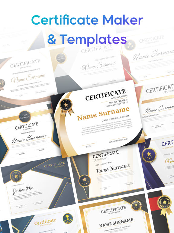 Screenshot #4 pour Certificate Maker - eCards