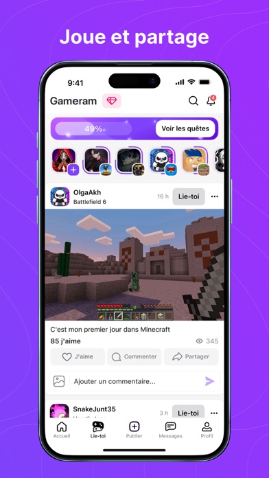 Screenshot #3 pour Gameram – Network for gamers