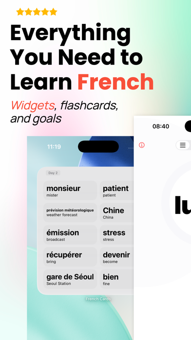 Flashcards - Learn French iPhone screenshot 1 - Education app