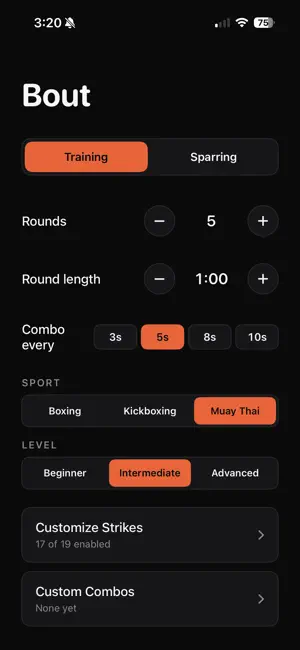 Bout: Boxing & Muay Thai Timer screenshot 1