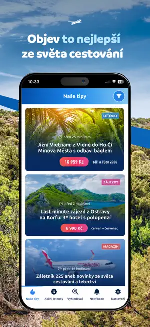 Zaletsi.cz – letenky a zájezdy screenshot 1