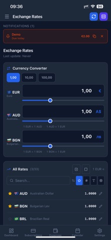 Subly Money Tracker screenshot