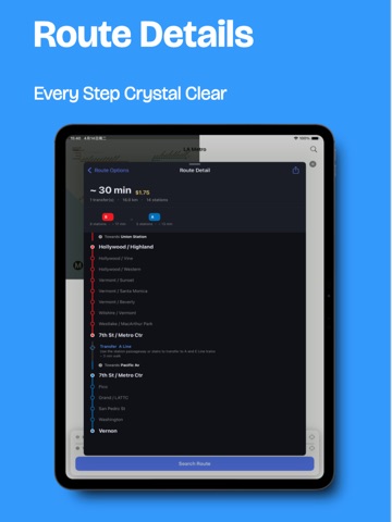 Los Angeles Metro Guide iPad screenshot