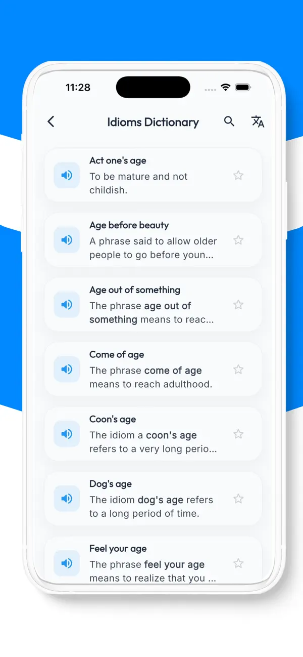 Screenshot #2 pour English Idioms Daily