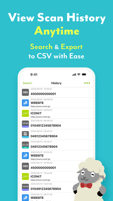 ICONIT QRcode Reader iPhone screenshot 4 - Productivity app