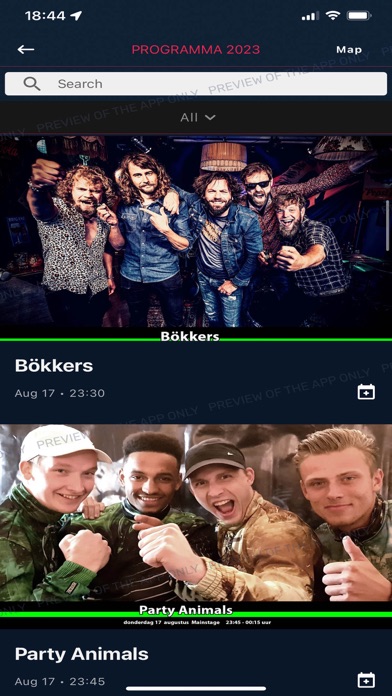 Boerenrockfestival 2025 iPhone app afbeelding 2