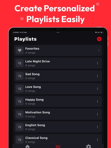 Offline Player for Mp3 Music iPad screenshot