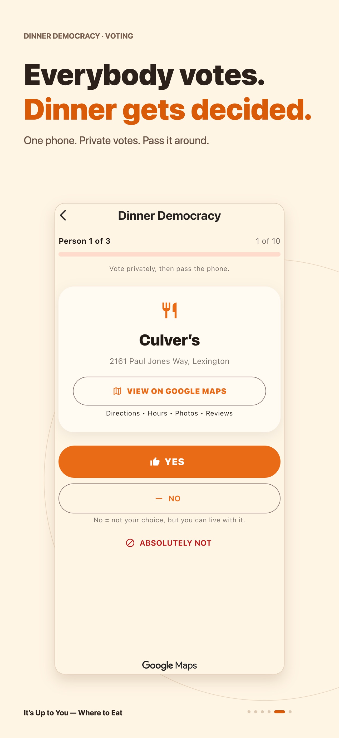 Screenshot 5 of It’s Up to You — Where to Eat