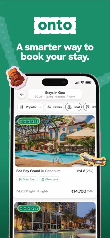 onto - Hotel Booking App screenshot 1 of 6