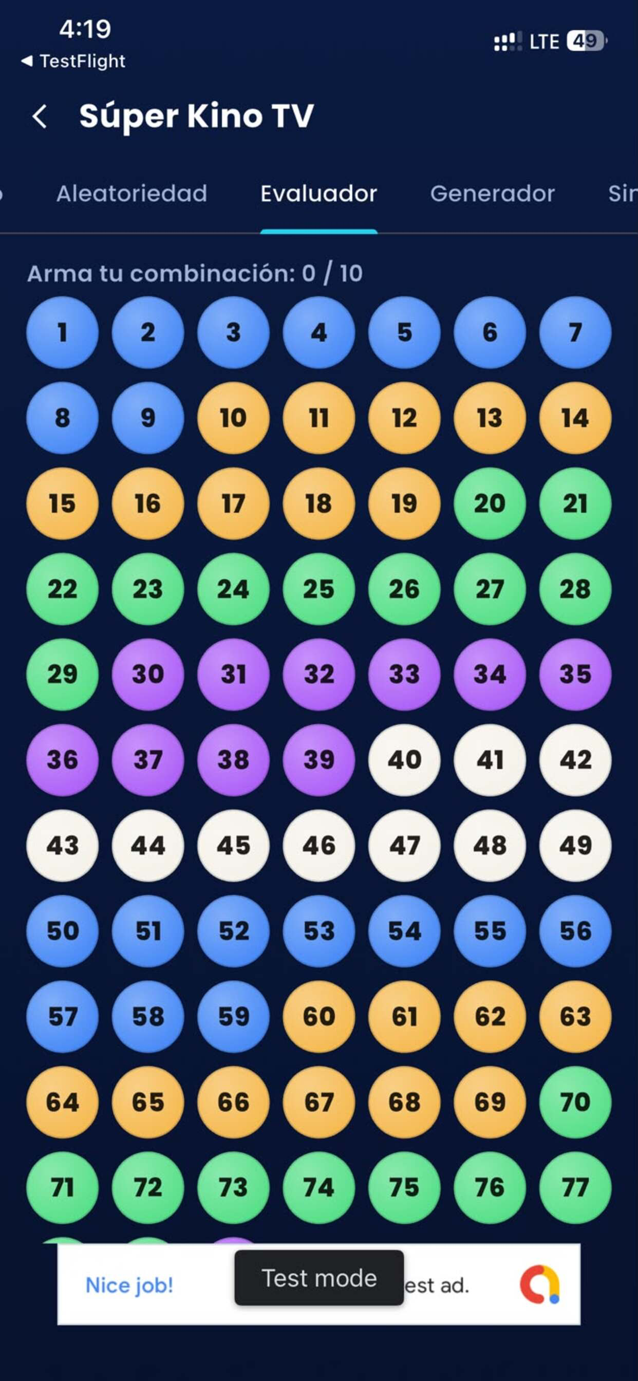 LotoLab: Análisis de Lotería screenshot 3