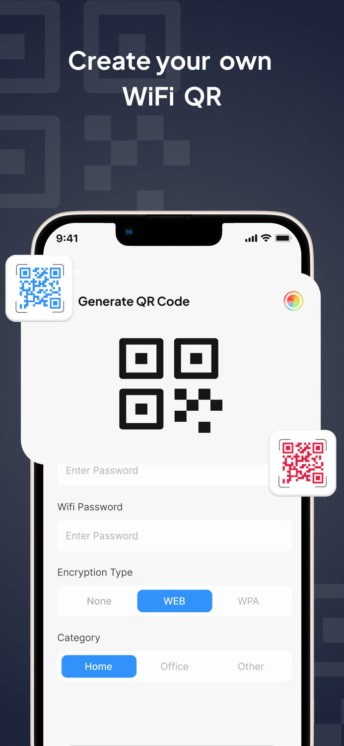 WiFi QR Code and Barcode Scanner