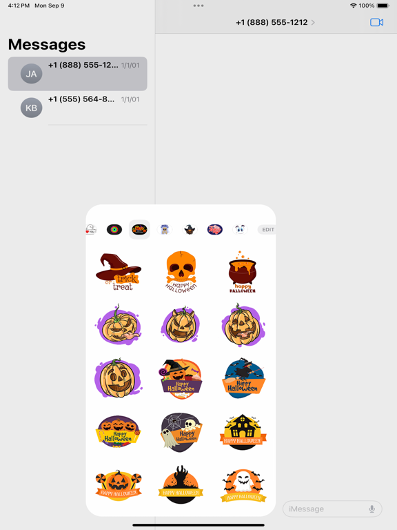 Screenshot #6 pour Haunted Pumpkin Emojis
