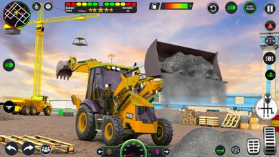 JCB Backhoe Loader Driving Screenshot