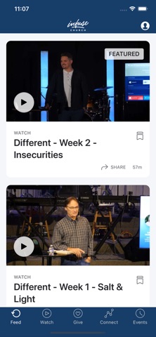 Infuse Church iPhone screenshot