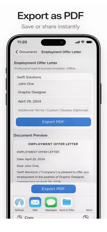 Legal Document Generator screenshot 4 of 7