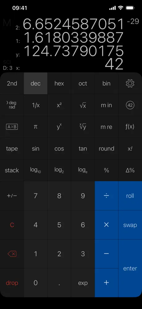 PCalc screenshot 2