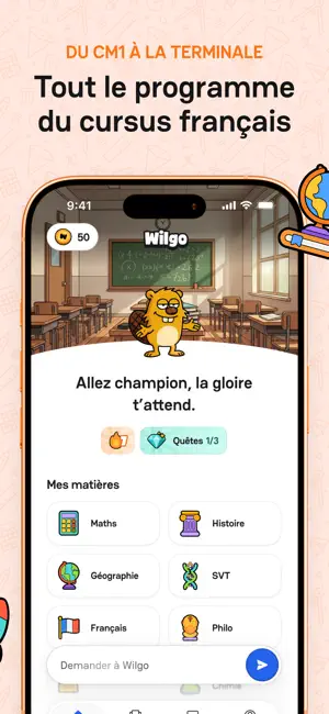 wilgo| IA n°1 révision devoirs iPhone screenshot 4