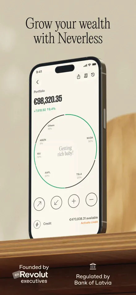 Neverless app screenshot 1