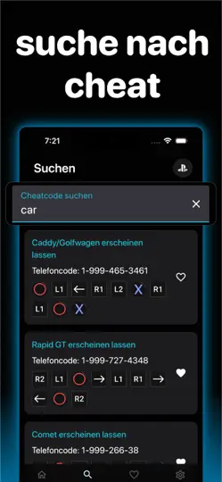 Screenshot von Cheats Pro Für Cheat Codes auf dem iPhone 5
