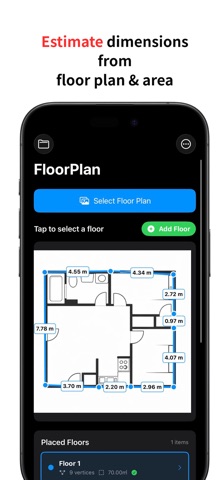 RoughPlan - Floor Plan Measure Screenshot 2 of 3