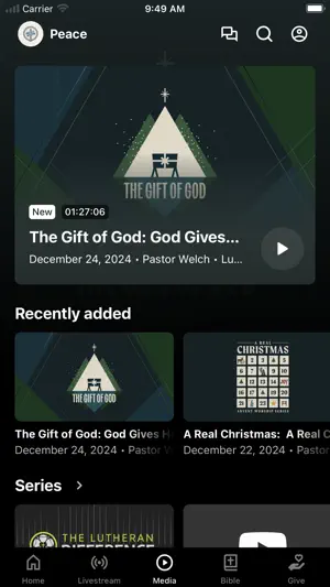 Peace Lutheran Houghton screenshot 3