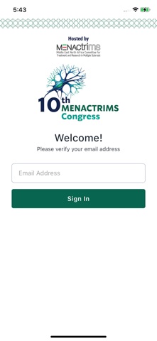 Tenth MENACTRIMS Congress screenshot