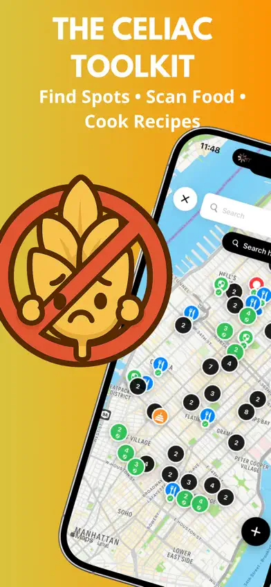 GF Gluten Free Scanner & Map screenshot 2