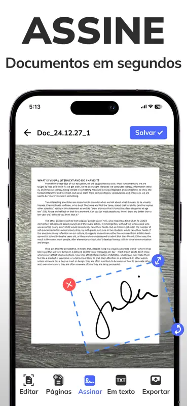 Scanner PDF: escaneie e assine screenshot 5 of 8
