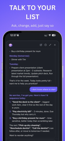 Clarity: Voice Planner Screenshot 7 of 7