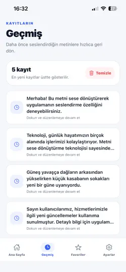 METİN SESLENDİRME PRO iPhone Ekran Görüntüsü 2