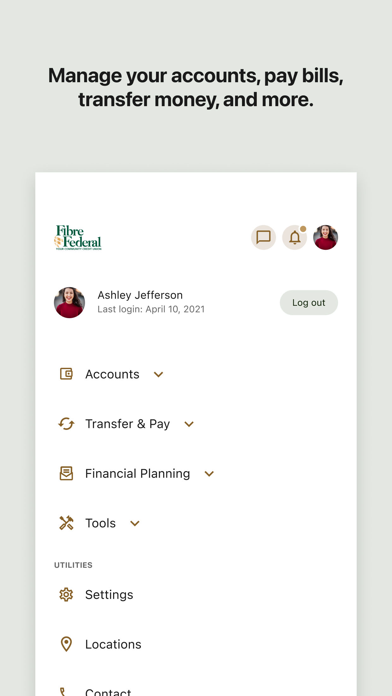 Fibre Federal/TLC Credit Union Screenshot
