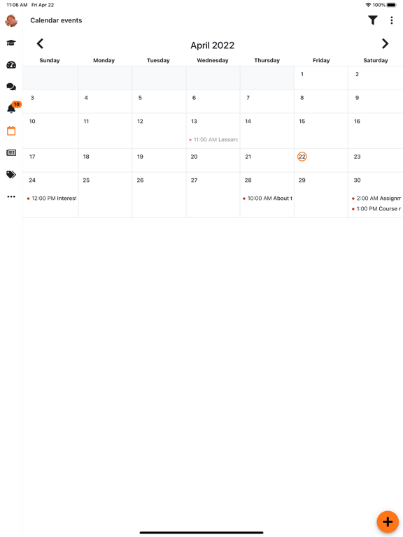 Moodle iPad app afbeelding 7