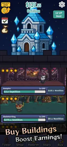 Idle Demon Tower: Monster RPG - Screenshot 3