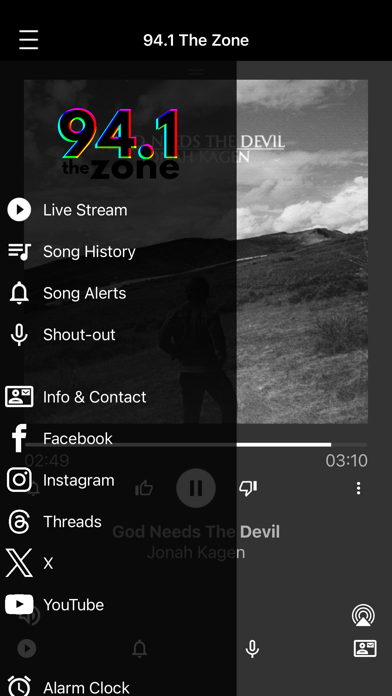 94.1 The Zone iPhone screenshot 2 - Entertainment app