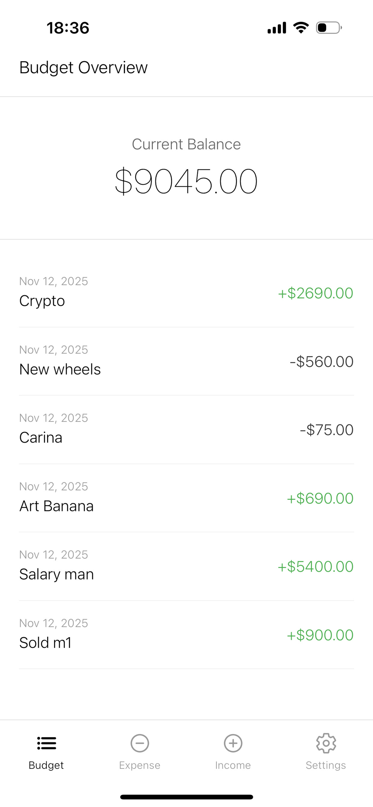 Simply Income Expense