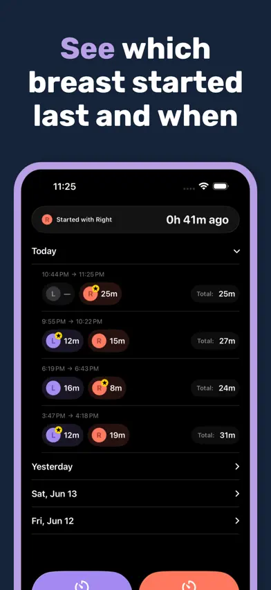 LatchTime: Breastfeeding Timer screenshot 3