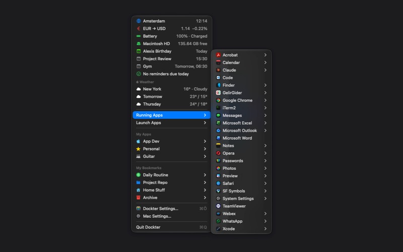 Dockter: Dock & App Launcher, zrzut ekranu 3