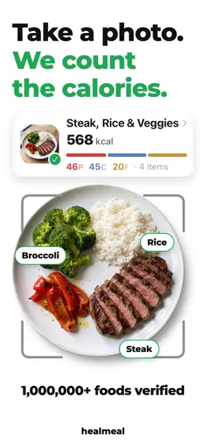 healmeal: Calorie Counter screenshot 1