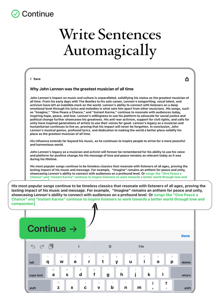 Continue AI Writer Copilot